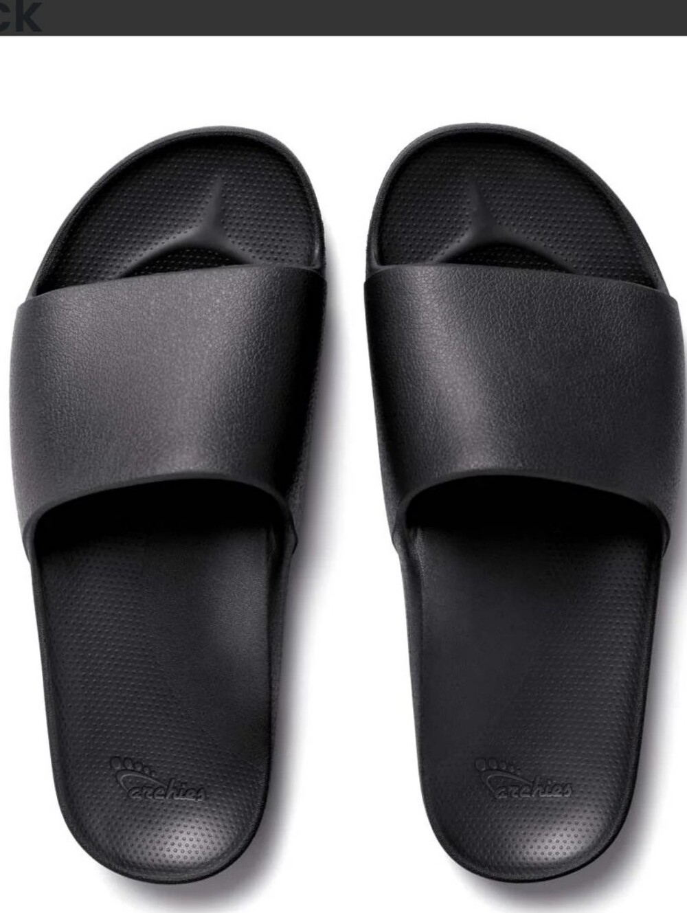 Archies Black Slides Sandals Women Size 9 Comfort Flip Flops Unisex